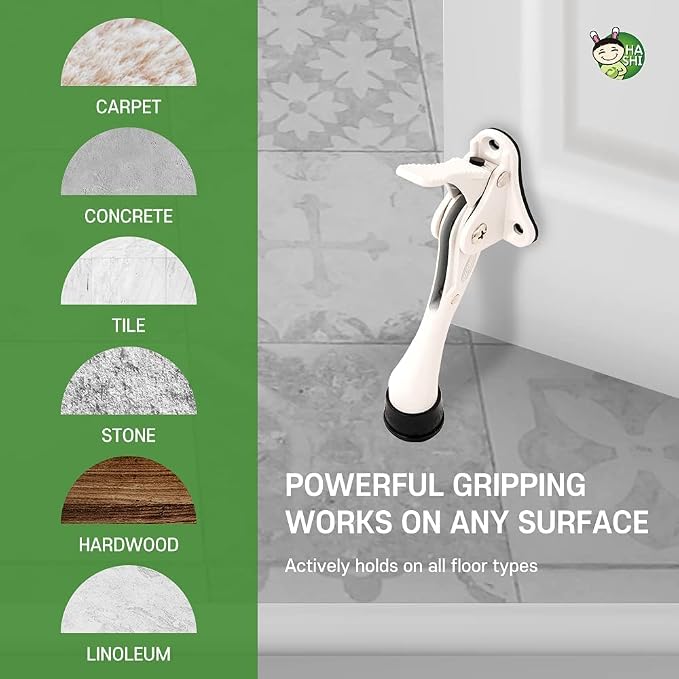 One Touch Kickdown Door Stopper, Door Holder, Heavy Duty Door Stops, Bottom of - Image 4