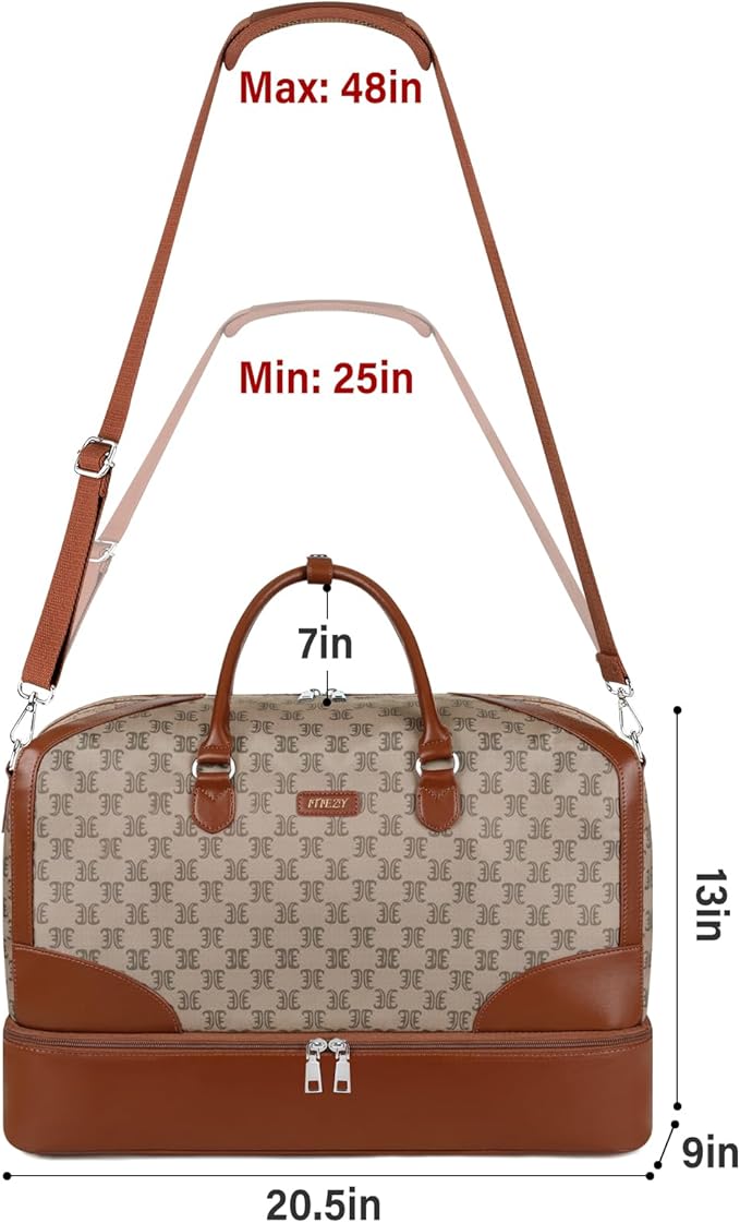Weekender Bag for Women, Travel Duffel Bag Carry On Overnight Bag - Image 6