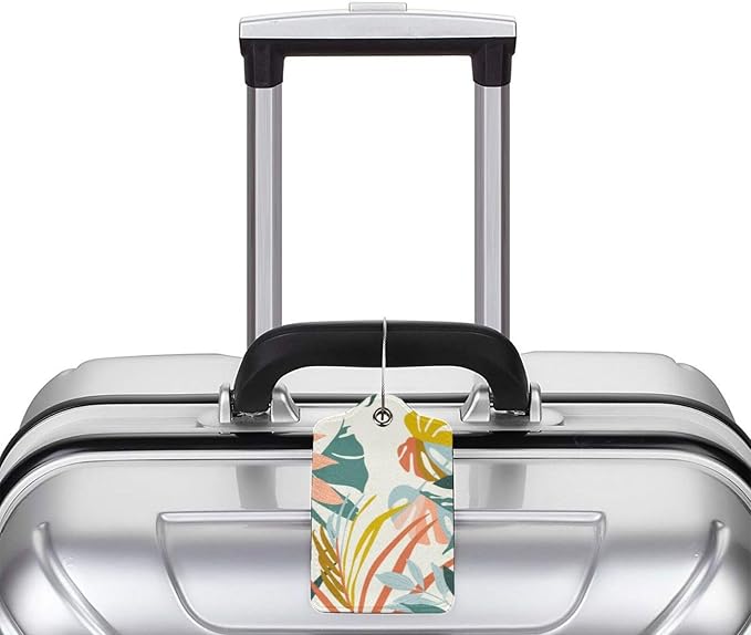 2 Pcs Boho Foliage Botanical Luggage Tag - Image 5