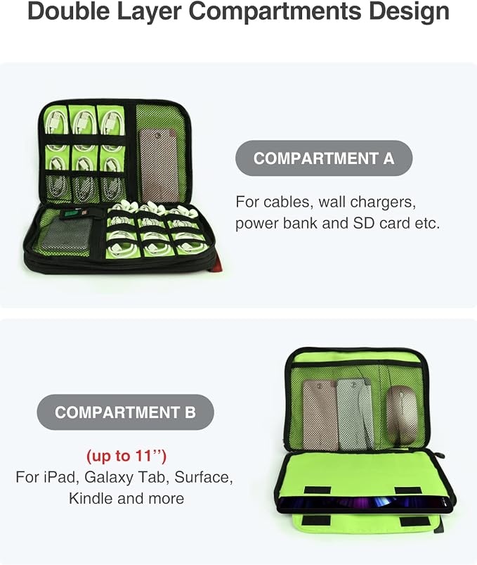 Luxtude Cord Organizer Travel, Cable Organizer Bag, Portable Electronics - Image 3