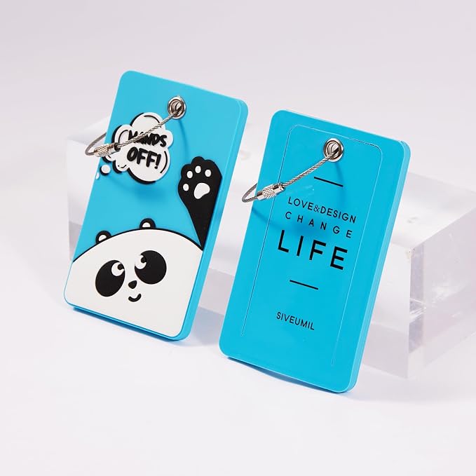 2PCS 2303 Bright Silicone Luggage tag - Image 3