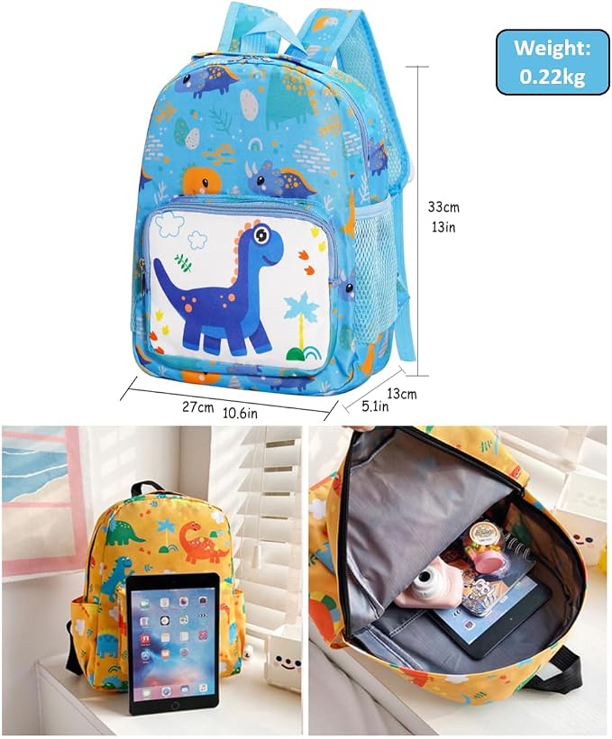 POWOFUN13 inch Kids Toddler Preschool Travel Backpack Cute Cartoon Backpack - Image 5
