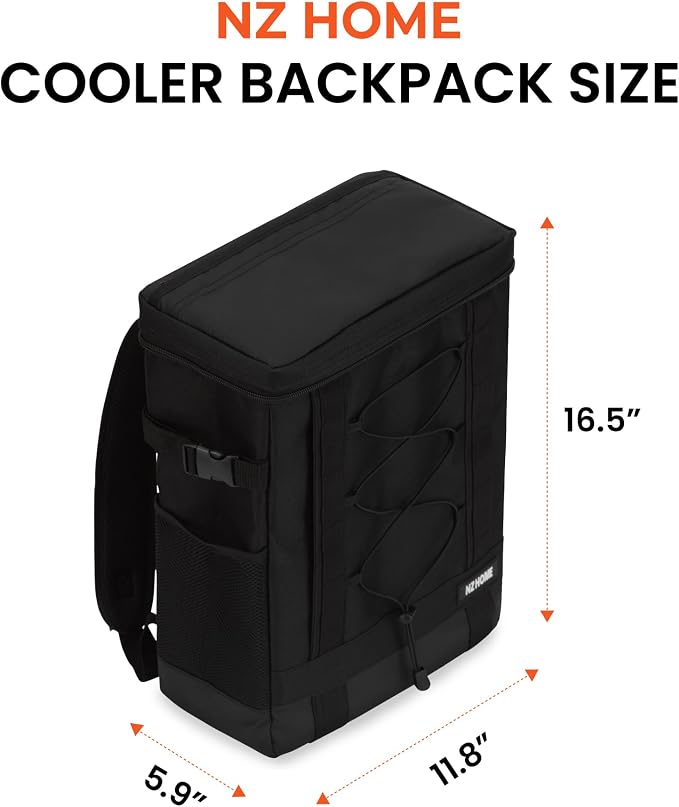 Insulated Cooler Backpack Portable Lightweight Leak Proof Waterproof Multiple - Image 2