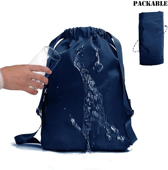 ZOORON Waterproof Drawstring Gym Backpack Bag - Image 5