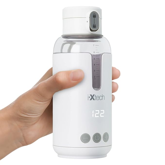 IXTECH Portable Water Warmer for Baby Formula, 8 oz., Electric Warming - Image 2