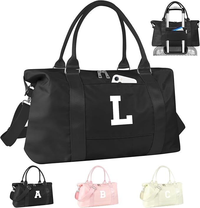 Initial Travel Duffel Bag Sports Gym Bag by izuzta