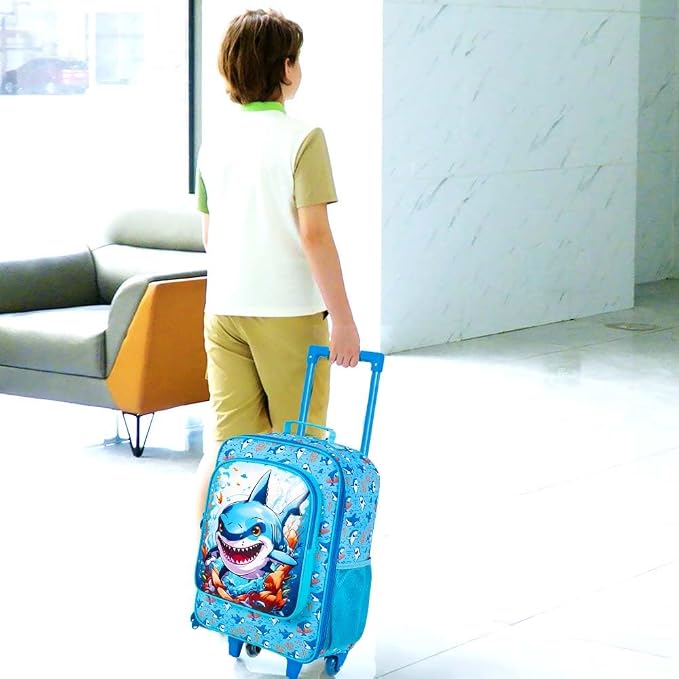Kids Luggage for Boys Girls, Toddler Rolling Travel Carry on Suitcase - Image 7
