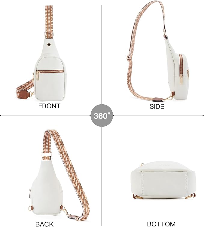 Telena Small Sling Bag for Women Leather Crossbody Fanny Packs Chest Bag for - Image 7