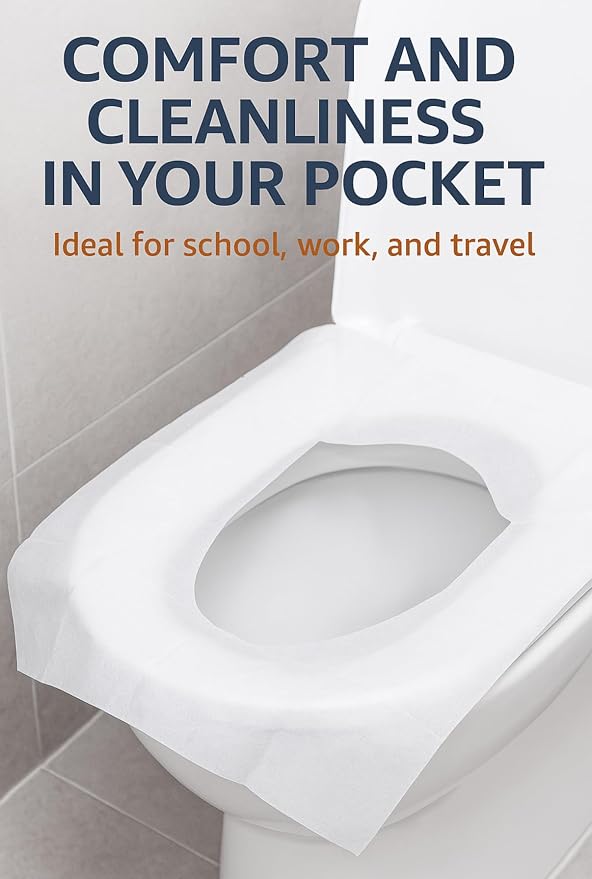 Disposable Toilet Seat Covers – Pack of 10 | Flushable & Portable Travel Toilet - Image 9