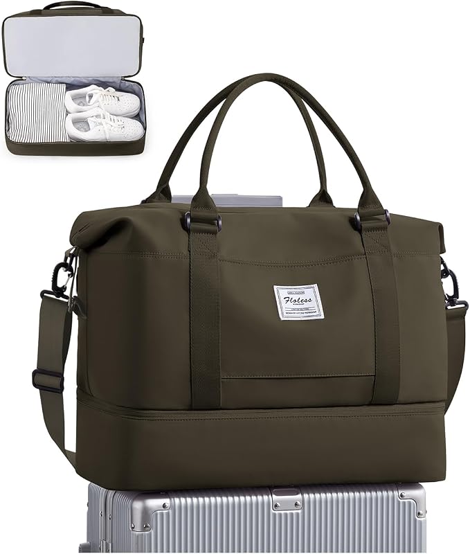 Travel Duffel Bag, Sports Tote Gym Bag, Shoulder Weekender Overnight Bag by WONHOX