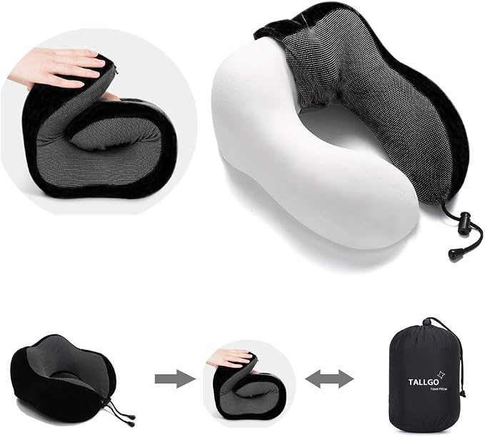 Travel Pillow, Best Memory Foam Neck Pillow Head Support Soft Pillow - Image 6