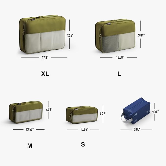 5 Set Compression Packing Cubes - Image 2