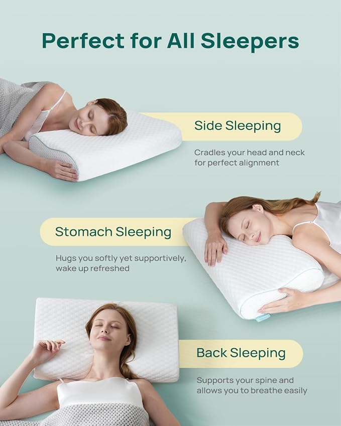 Cervical Neck Pillow, Side Sleeper Pillow - Image 8