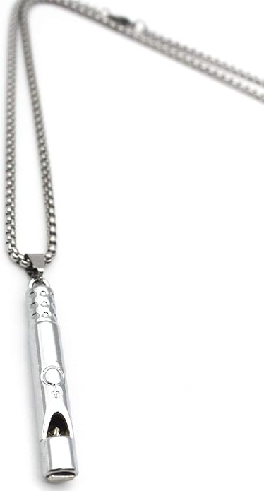 Emergency Survival Whistle Pendant Necklace - Image 2