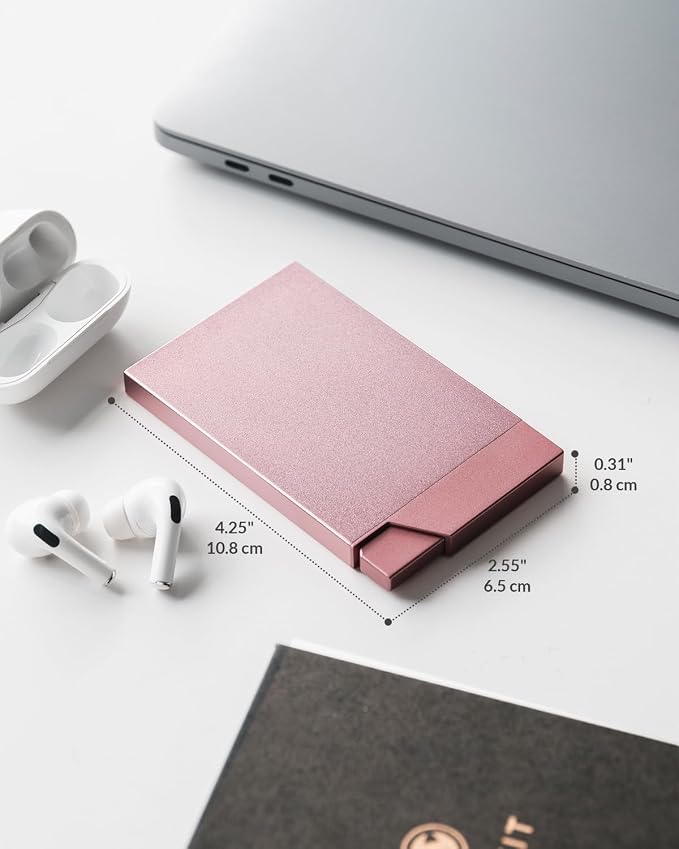 VULKIT Pop up Card Holder Minimalist Credit Card Holder RFID Blocking Slim - Image 5