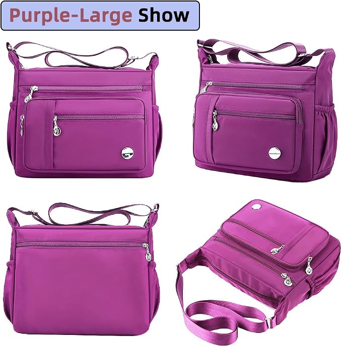 MINTEGRA Women Shoulder Handbag Roomy Multiple Pockets Bag Ladies Crossbody - Image 6
