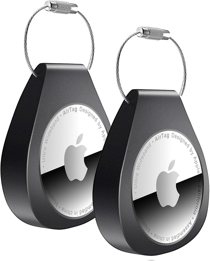 2 Pack AirTag Holders with Keychain by lulaven