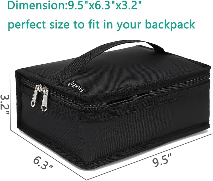 FlowFly Small Insulated Lunch box Portable Soft Bag Mini Cooler Thermal Meal - Image 4