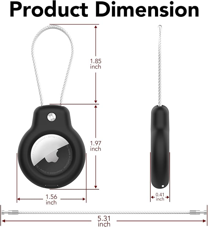 HATALKIN Compatible for Air Tag Holder for Keychain Case - Image 8