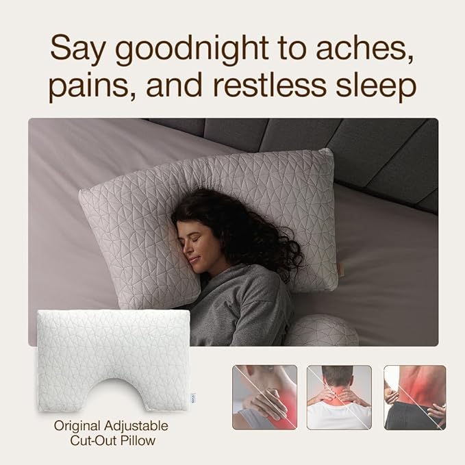 Coop Home Goods Original Cut-Out Adjustable Pillow, King Size Bed Pillows - Image 4