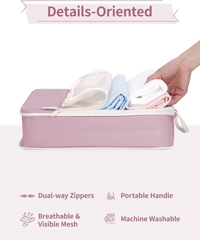 Narwey 6 Set Compression Packing Cubes - Image 6