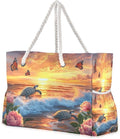 senya Large Beach Bags Totes Canvas Tote Shoulder Bag Soft Wave Water Resistant by senya