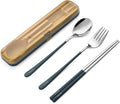 DEVICO Portable Utensils, Travel Reusable Silverware Flatware Set by DEVICO