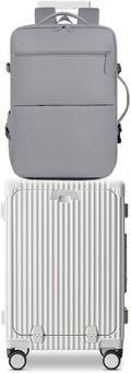 feilario 2 Piece Set 24in Aluminium Frame PC Hard Shell Spinner Wheels Luggage by feilario
