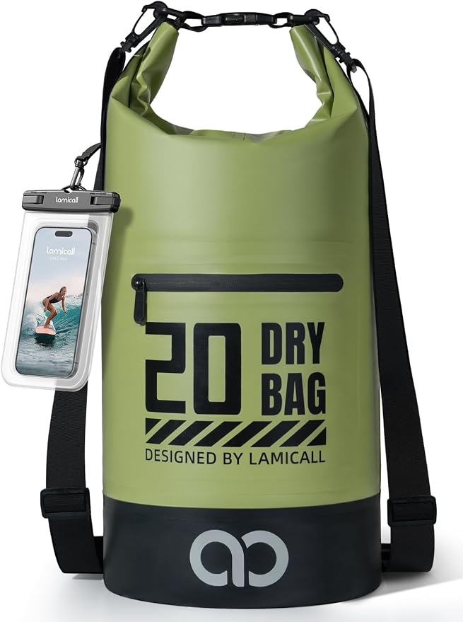 Lamicall Dry Bag Waterproof Backpack - 5L/10L/20L/30L/40L Roll Top Waterproof by Lamicall