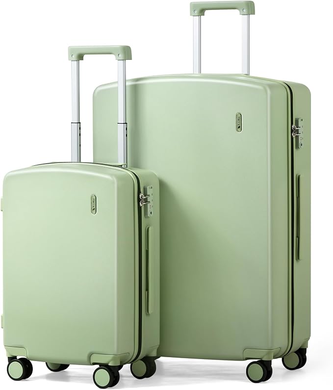 Hanke Hard Shell Luggage Sets 2 Pieces, Carry On and Checked Luggage Sets by Hanke