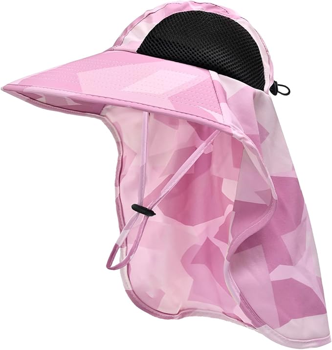 Sun Hat for Men Women with Neck Flap, UPF 50+ UV Protective Hiking Fishing Hats by ZOORON