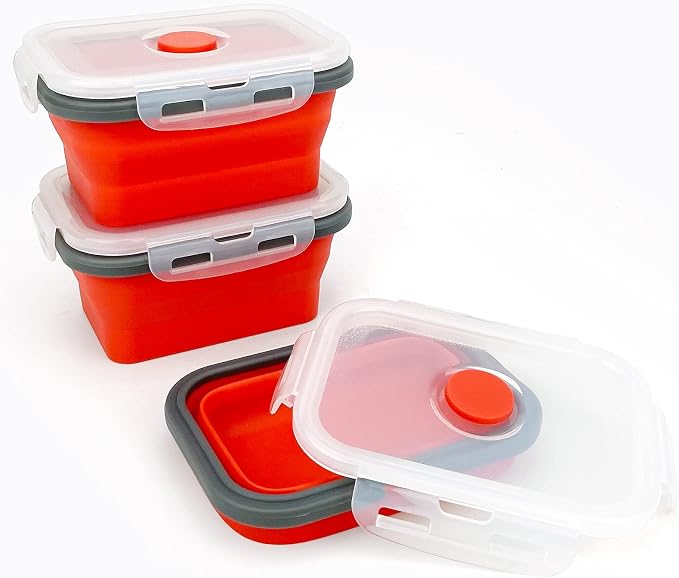 CCyanzi 3piece Collapsible Food Storage Containers - Image 3
