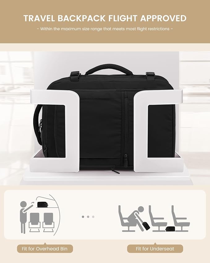 LOVEVOOK Travel Backpack for Women & Men, 50L Large Carry On Backpack Airline - Image 5