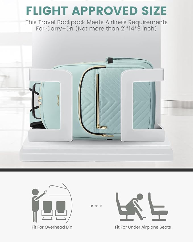 LOVEVOOK Laptop Backpack Purse for Women, Work Travel Computer Bags, College - Image 8