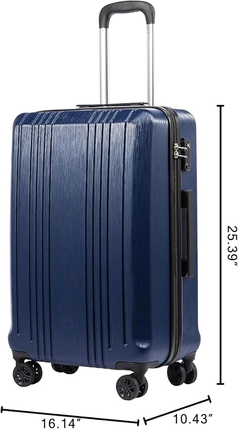 Coolife Luggage Expandable Suitcase PC+ABS - Image 8