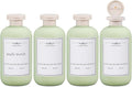 ASEVAT 10oz 4Pcs Green Plastic Refillable Travel Shampoo and Conditioner by ASEVAT