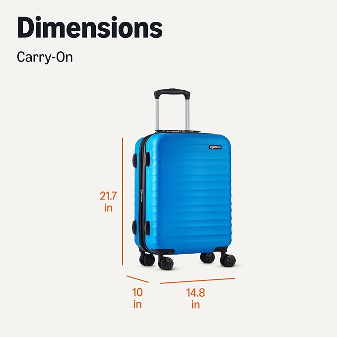 Amazon Basics 21" Hardside Carry-On Luggage, Hardshell Suitcase - Image 6