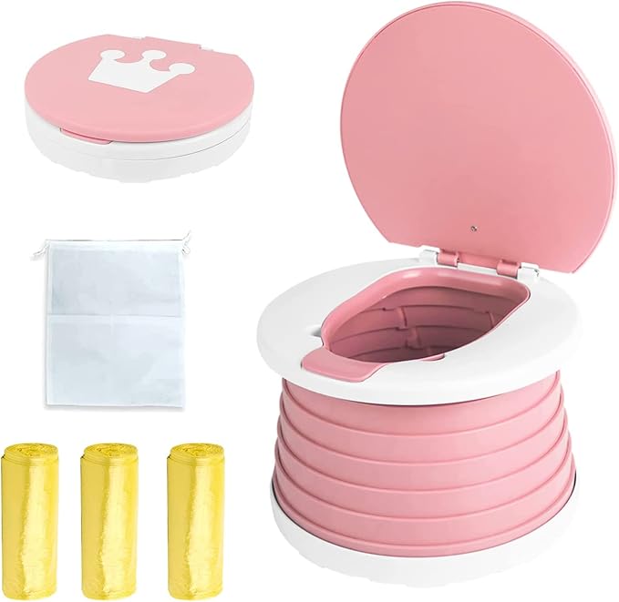 Travel Potty for Toddler, Portable and Foldable Toilet, Apply to Seat Emergency by SunnySmile