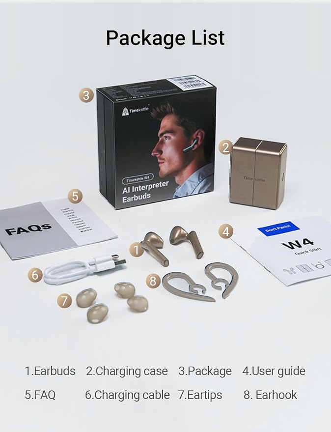 Timekettle W4 Translation Earbuds, - Image 9
