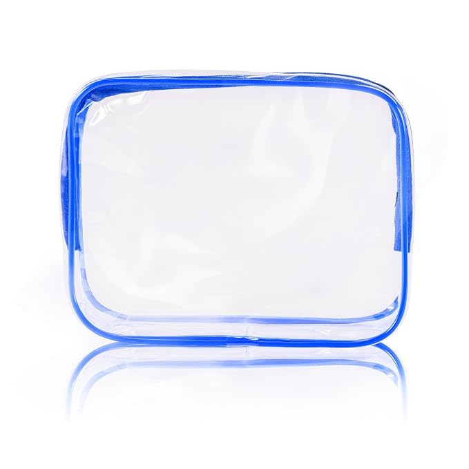 3Pcs Crystal Clear PVC Travel Toiletry Bag Kit - Image 9
