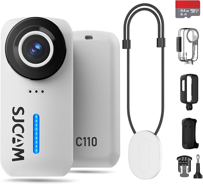 SJCAM 4K Pocket Cam, Tiny Action Camera, Mini Stabilized Body Camera & Portable by SJCAM