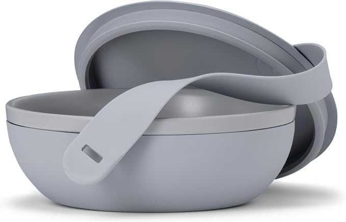 W&P Porter Ceramic Bowl Lunch Container w/ Protective Non-slip Exterior by WP