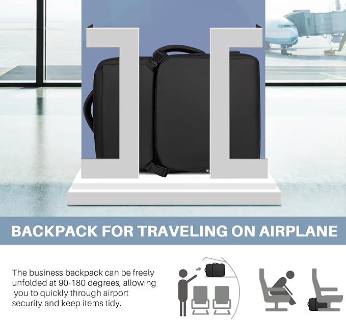 Travel Backpack Carry On Flight Approved, Lightweight Large Travel Backpack - Image 2