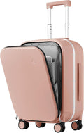 mixi Carry On Luggage, Travel Rolling Luggage Aluminum Frame PC Hardside by MIXI