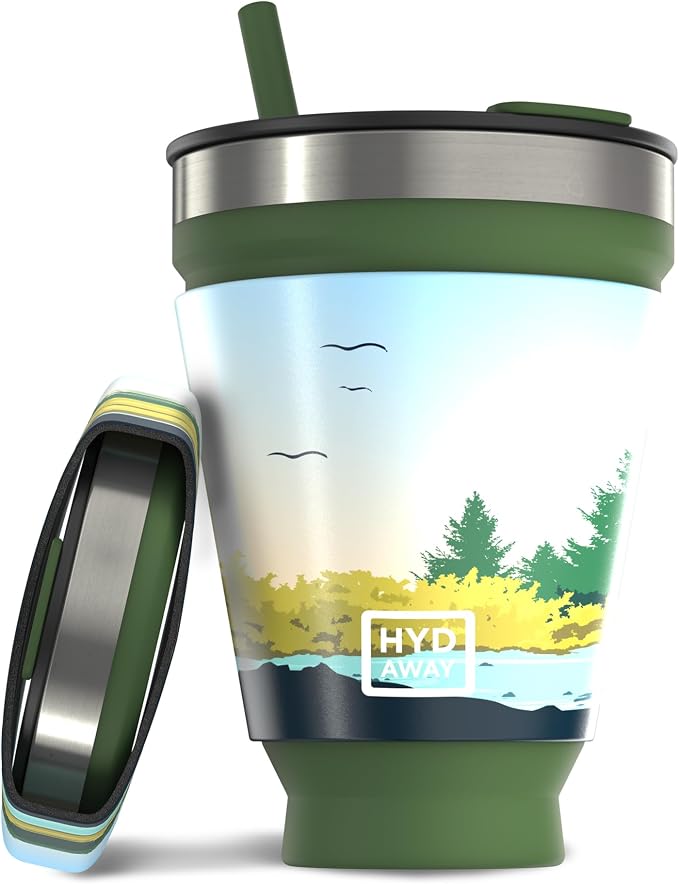 HYDAWAY 16oz Collapsible Tumbler by HYDAWAY