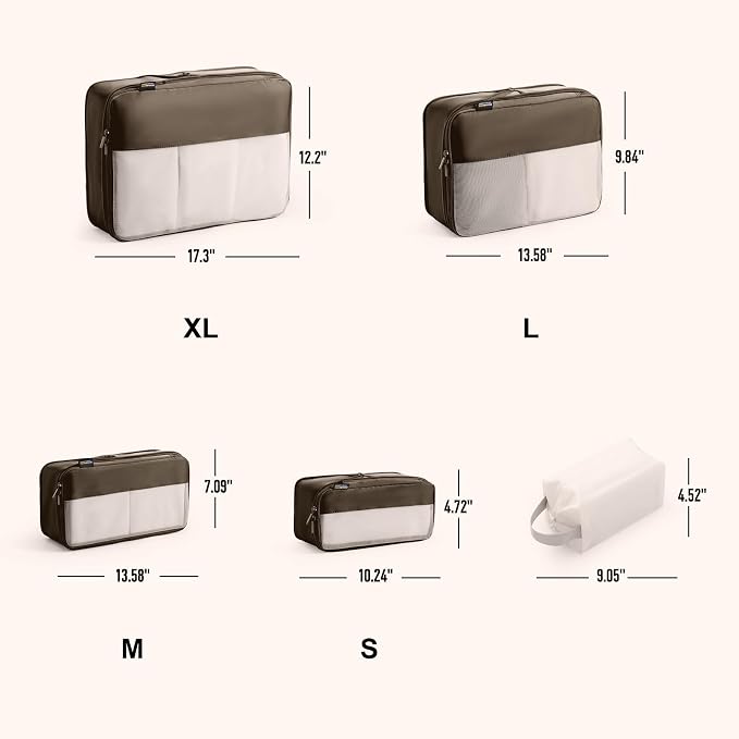 5 Set Compression Packing Cubes - Image 2
