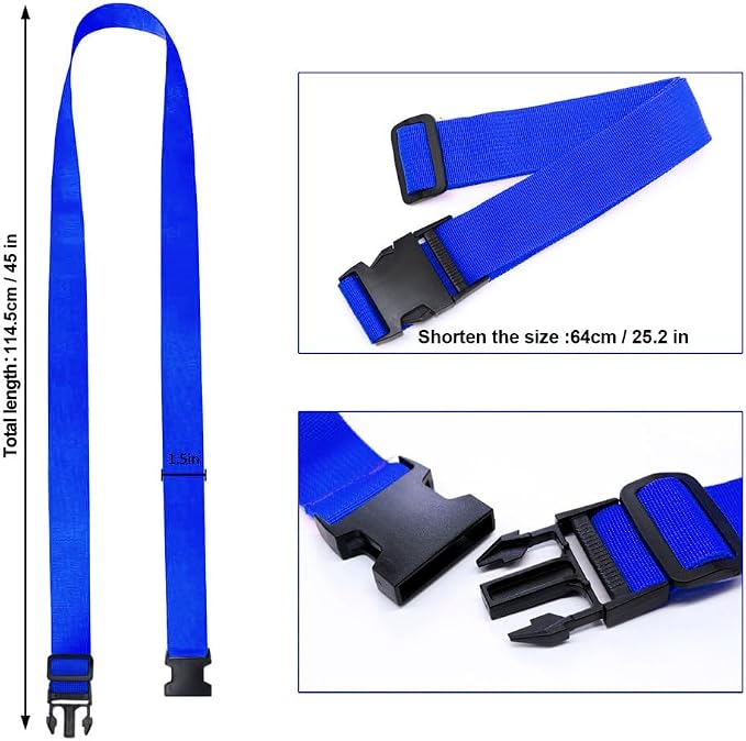 4Pack Luggage Straps Add Bag Luggage Straps to Connect Two Suitcases, - Image 3