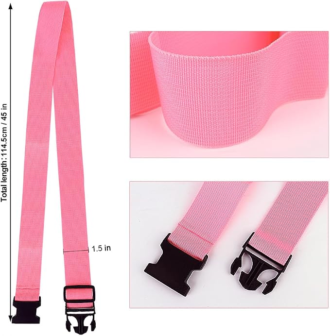 2Pack Luggage Straps for Suitcases, Travel Connector for Carry On Bag, Add Bag - Image 3