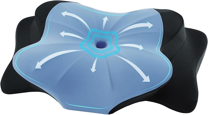 DONAMA Cervical Pillow for Sleeping, Contour Memory Foam Pillow for Neck and by DONAMA