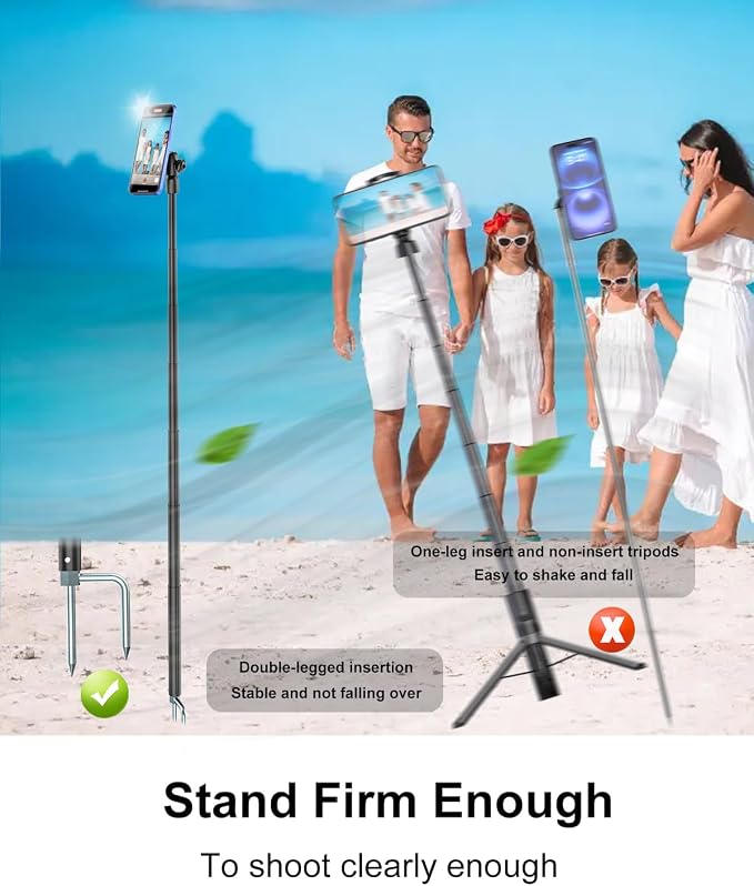 Magnetic Tripod for iPhone, Video Recording, Compatible - Image 3